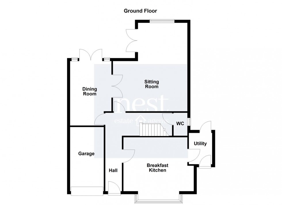 Floorplan for The Gables, Main Street, Willoughby Waterleys.