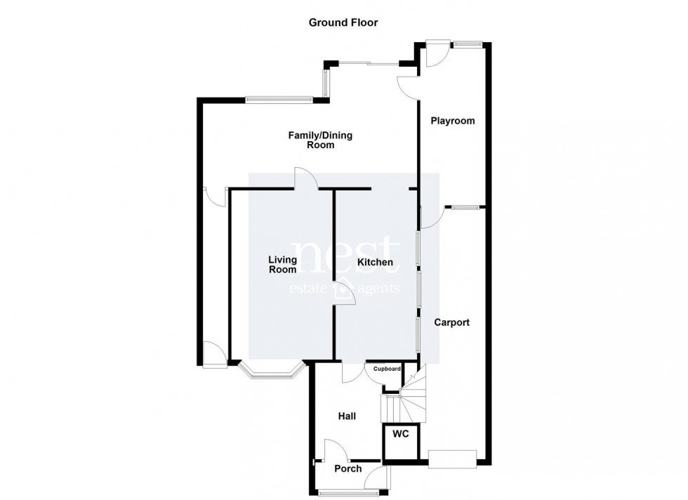 Floorplan for Southway, Blaby, Leicester