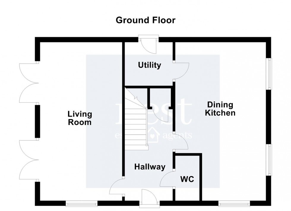 Floorplan for Henson Close, Whetstone, Leicester