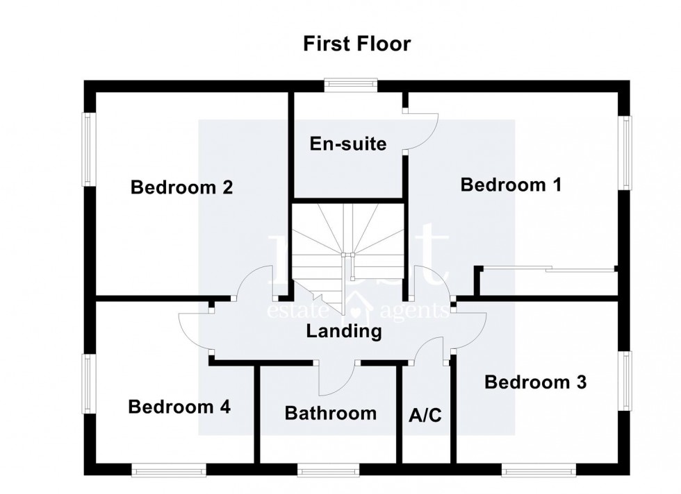 Floorplan for Henson Close, Whetstone, Leicester