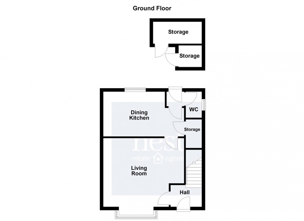 Floorplan for Pochin Street, Croft, Leicester