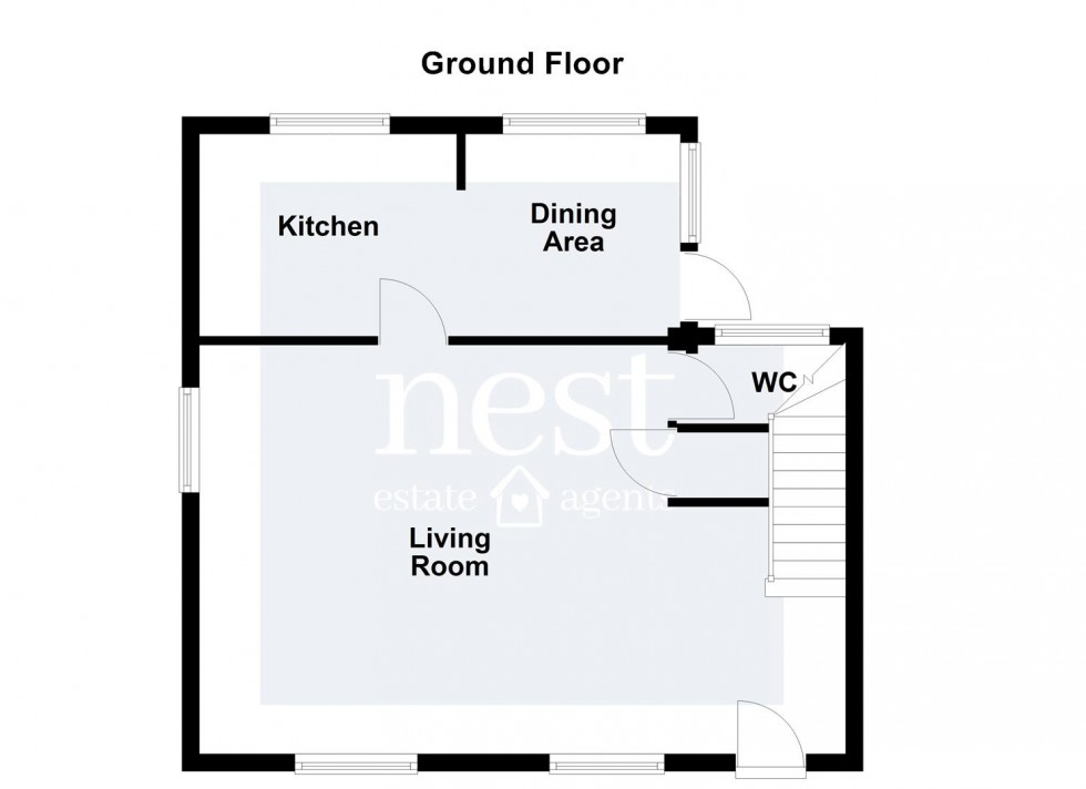 Floorplan for Cross Street, Enderby, Leicester
