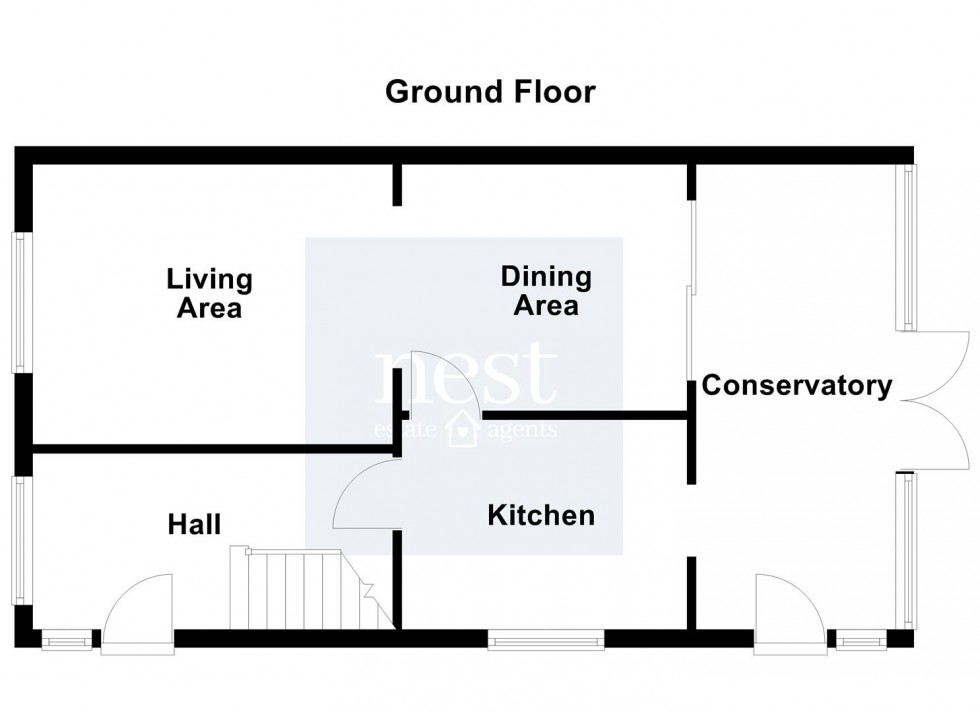 Floorplan for Coleridge Drive, Enderby, Leicester