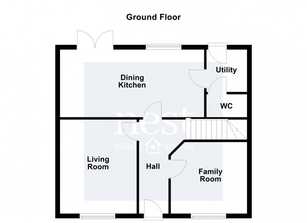 Floorplan for Tigers Road, Fleckney, Leicester