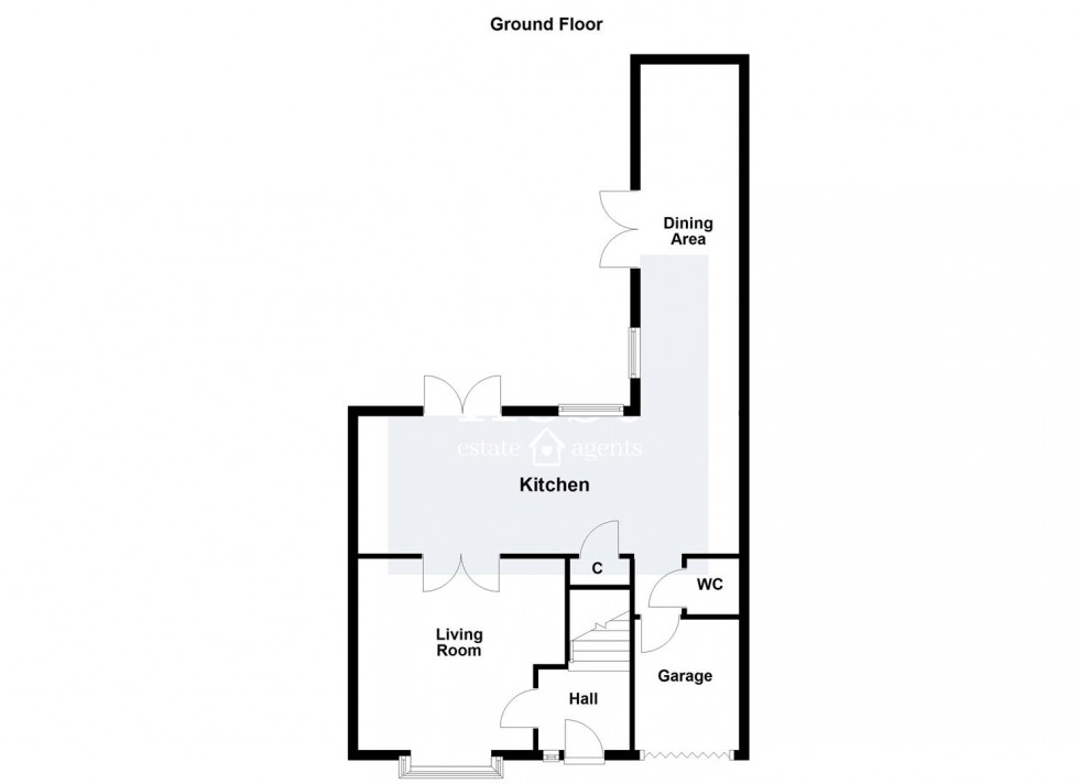 Floorplan for Pawley Close, Whetstone