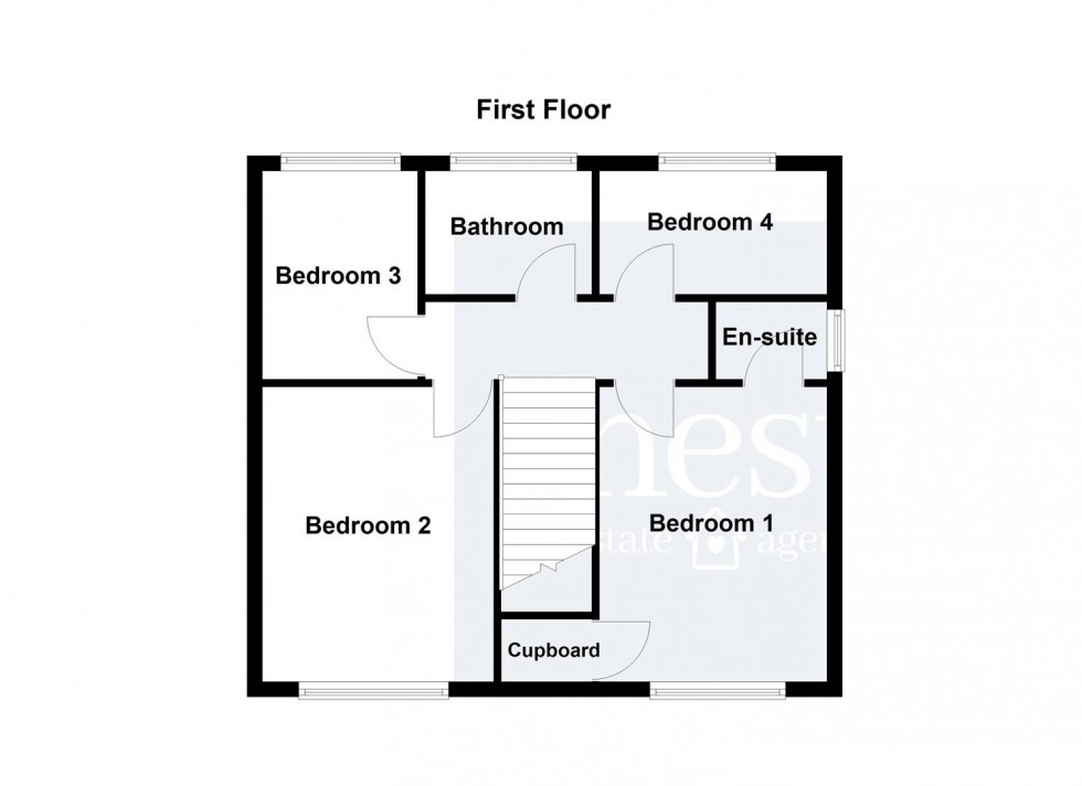 Floorplan for Achurch Close, Stoney Stanton