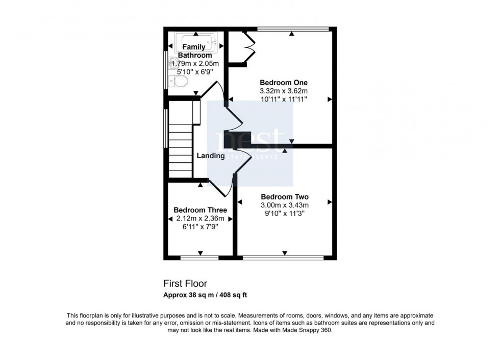 Floorplan for Narborough Road, Huncote, Leicester