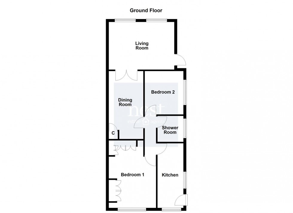 Floorplan for Sheridan Close, Enderby, Leicester