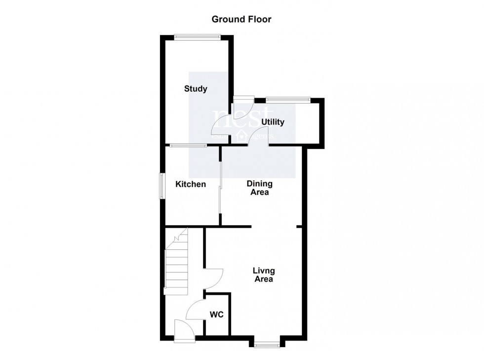 Floorplan for Pintail Close, Whetstone, Leicester