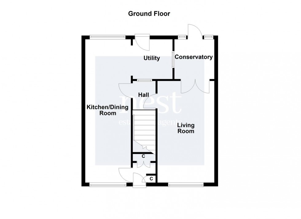 Floorplan for Broadmead Road, Blaby, Leicester