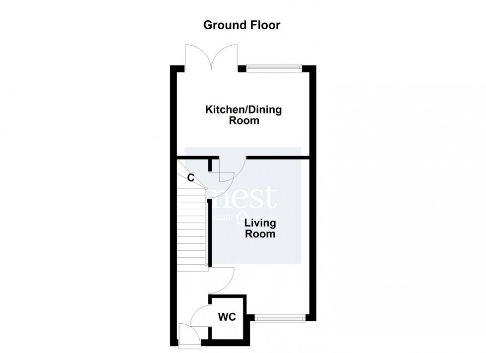 Floorplan for Smith Close, Fleckney, Leicester