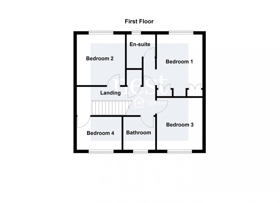 Floorplan for Hemlock Close, Narborough, Leicester