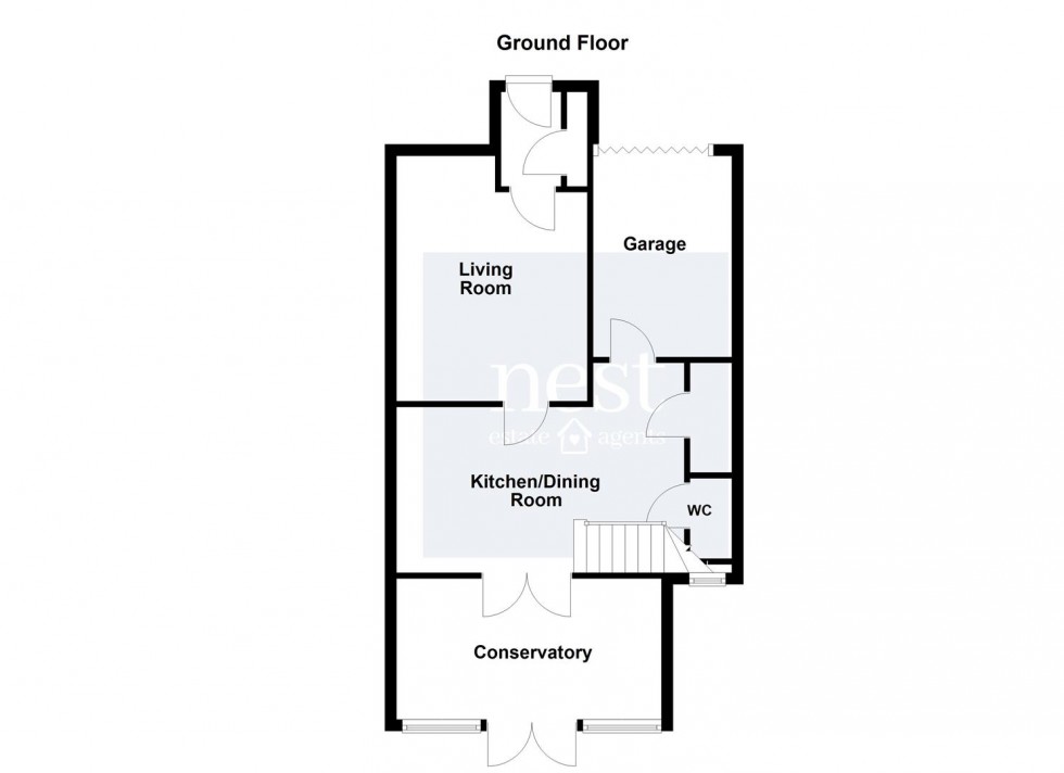 Floorplan for Field Close, Littlethorpe, Leicester