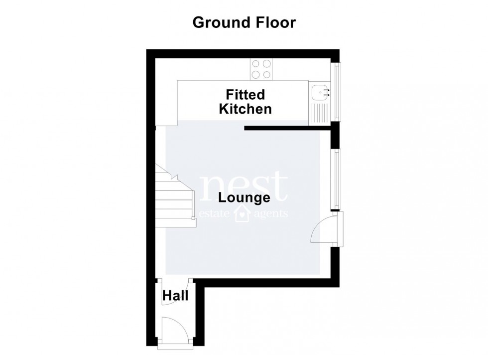Floorplan for Hewes Close, Glen Parva, Leicester