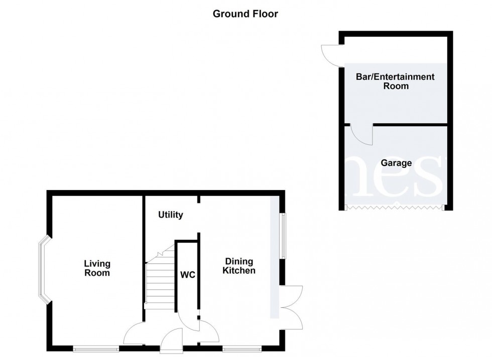 Floorplan for Saville Road, Blaby, Leicester