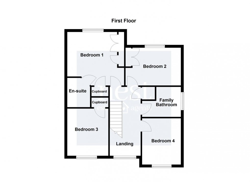 Floorplan for Milton Gardens, Narborough, Leicester