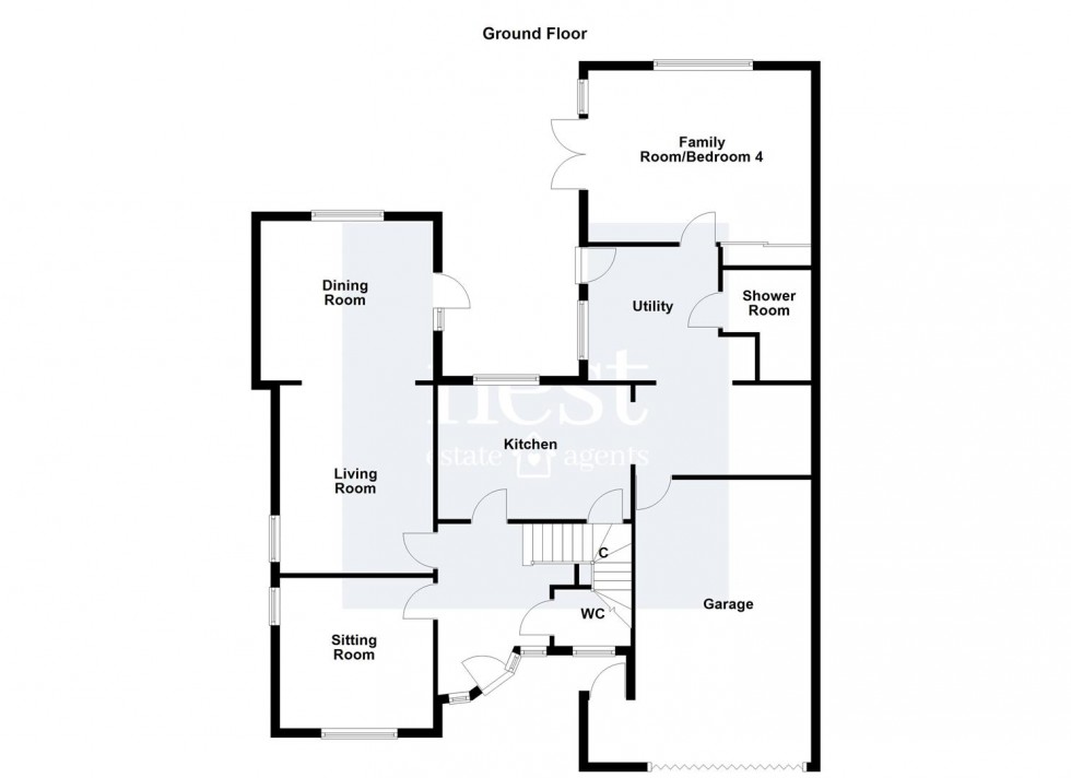 Floorplan for Copt Oak Road, Narborough, Leicester