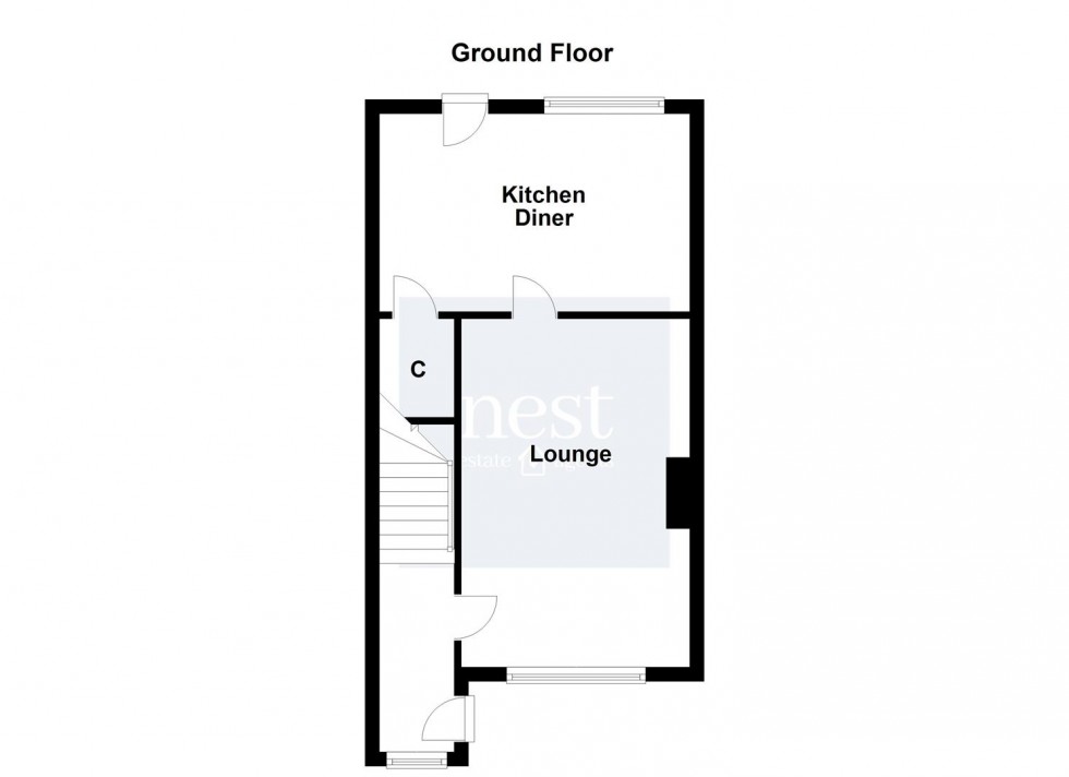 Floorplan for Warner Close, Whetstone, Leicester