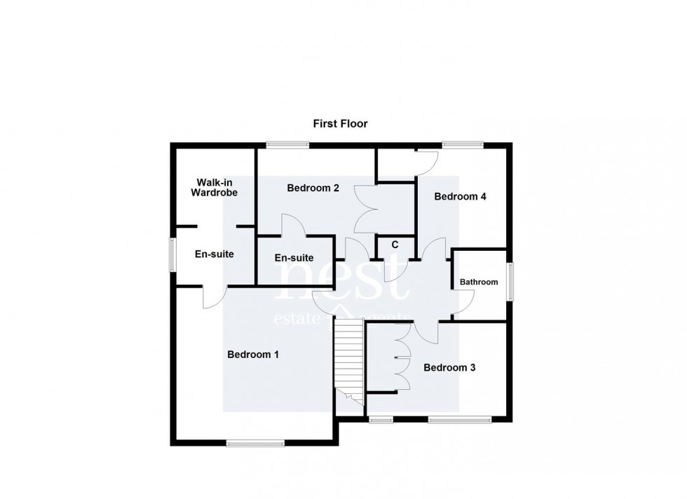 Floorplan for Elliot Close, Whetstone, Leicester