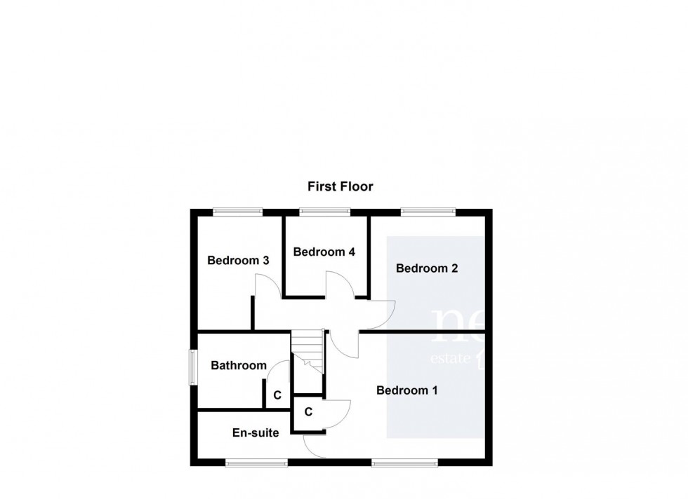 Floorplan for Burnham Drive, Whetstone, Leicester