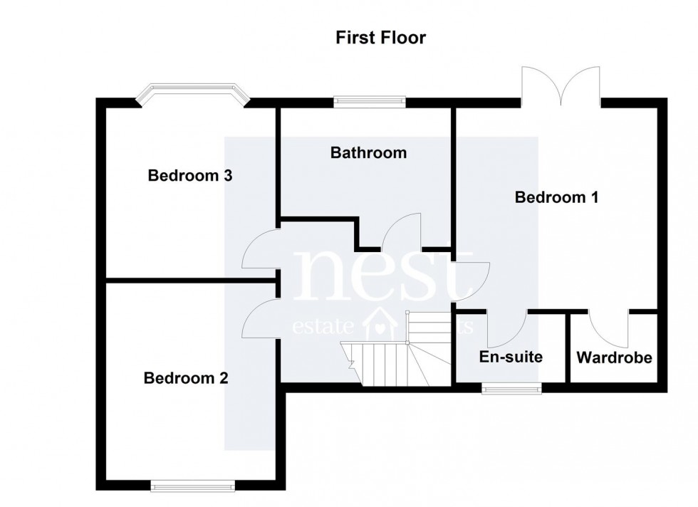 Floorplan for Woodway House, Woodway, Whetstone, Leicester