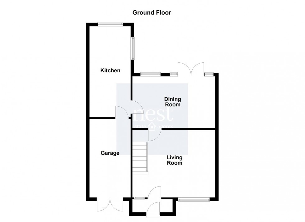 Floorplan for Tudor Drive, Cosby, Leicester