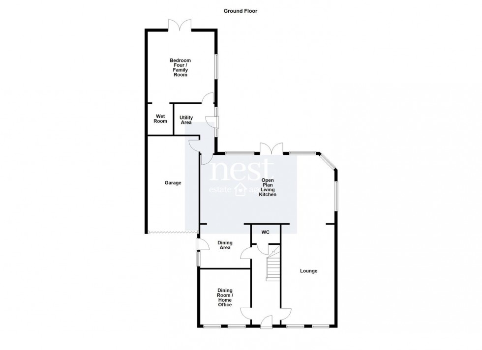 Floorplan for St. Peters Close, Leire, Lutterworth