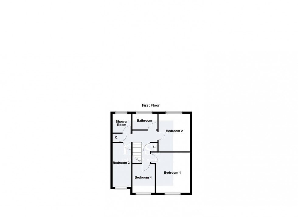 Floorplan for John Bold Avenue, Stoney Stanton, Leicester