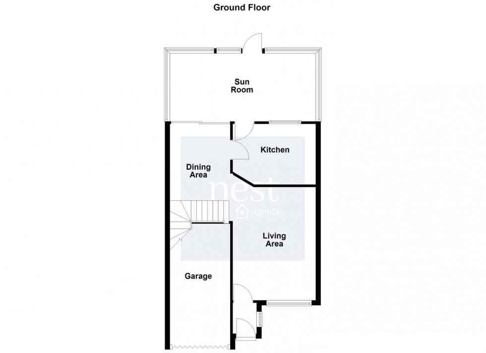 Floorplan for Burrows Close, Narborough, Leicester