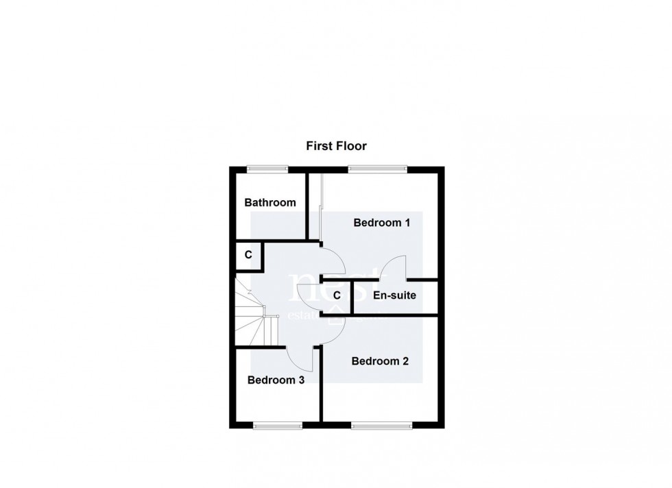 Floorplan for Burrows Close, Narborough, Leicester