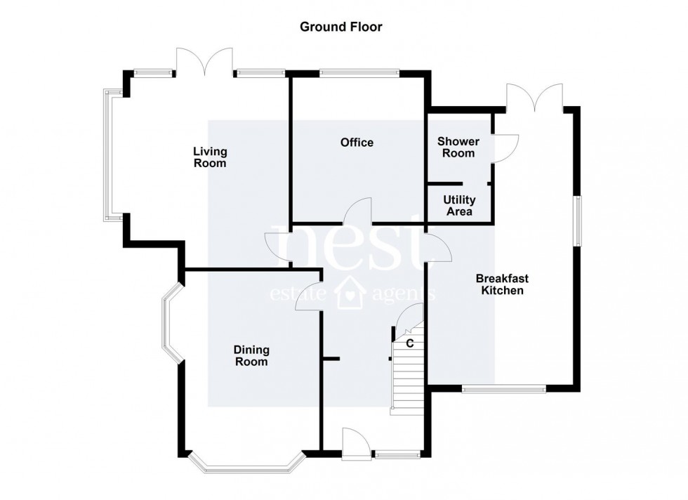 Floorplan for Braunstone Lane East, Leicester