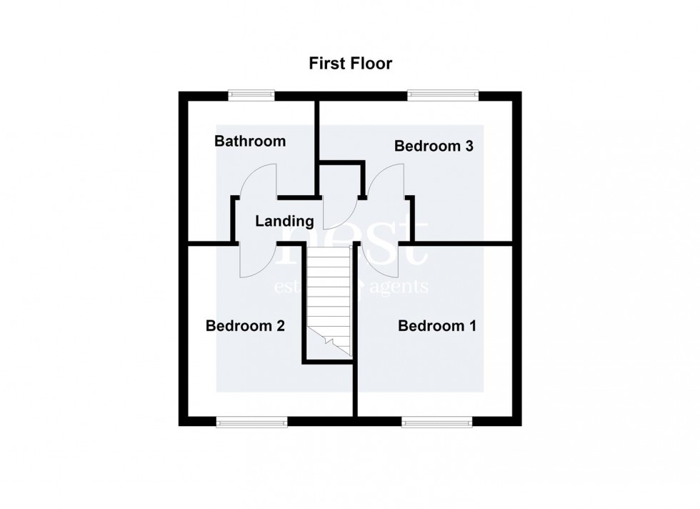 Floorplan for Bradshaw Avenue, Glen Parva, Leicester