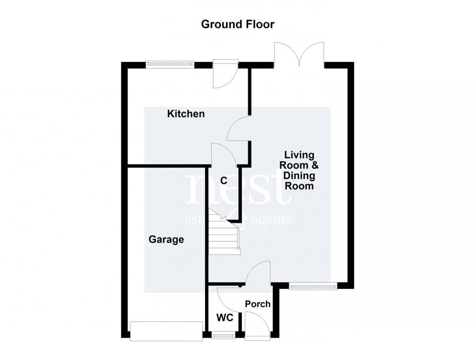 Floorplan for Bradshaw Avenue, Glen Parva, Leicester