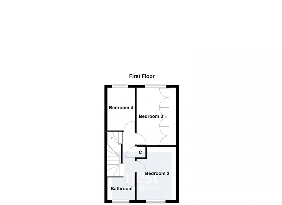 Floorplan for Clarke Crescent, Countesthorpe, Leicester