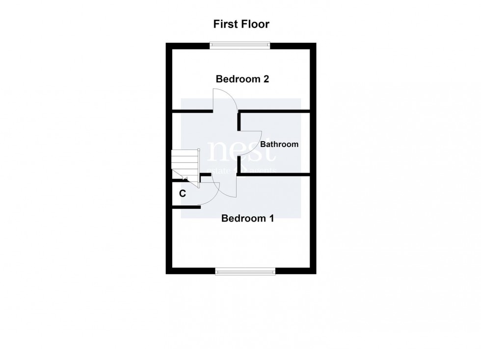 Floorplan for Roper Close, Blaby, Leicester